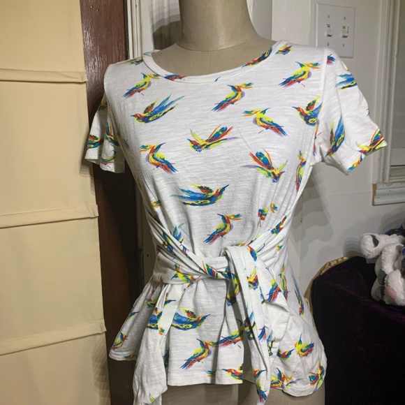 Anthropologie Pajaro Tie-waist top XS - Picture 3 of 15